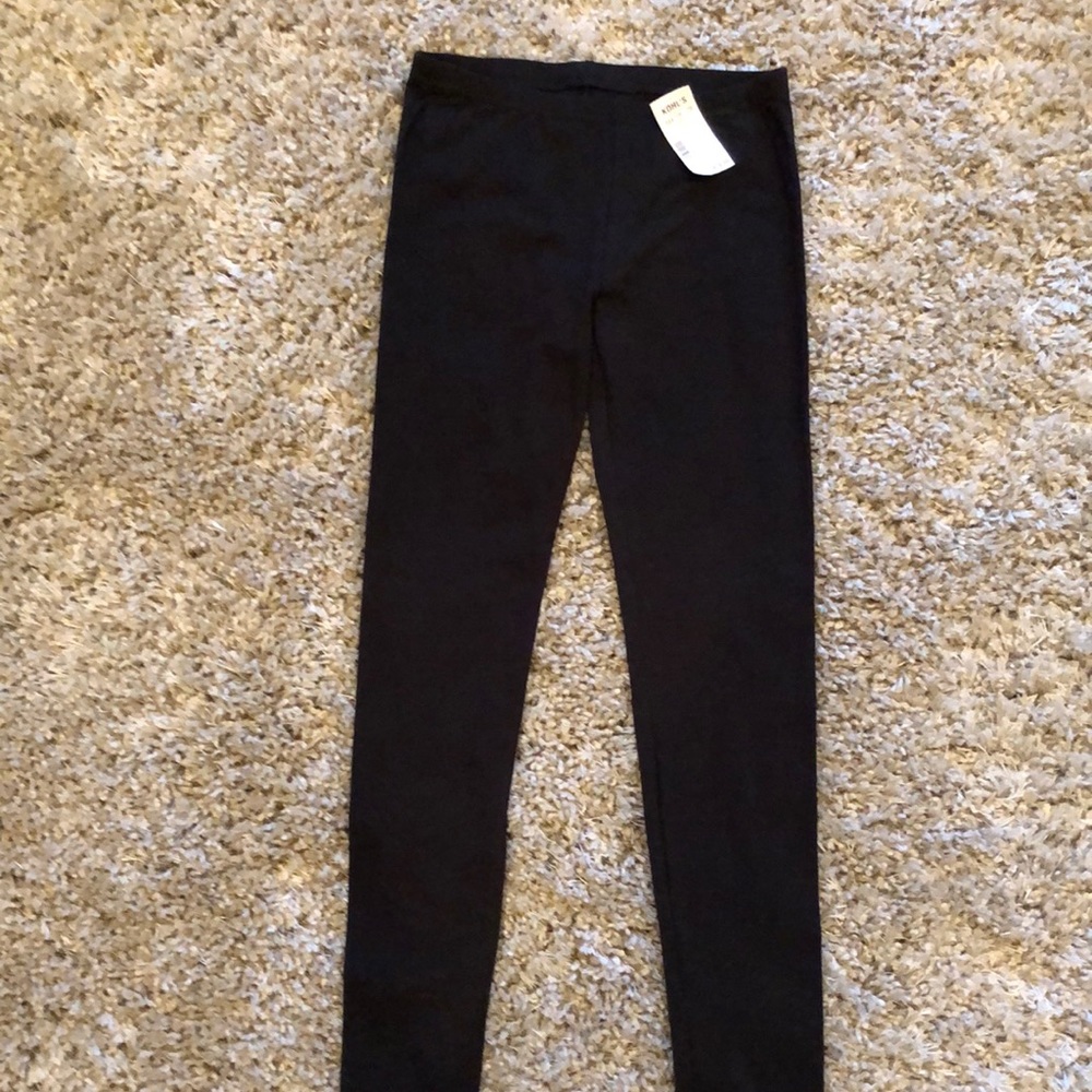 Black junior leggings